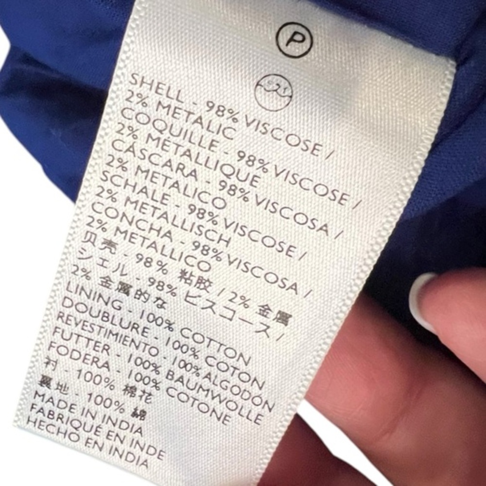 Cleobella Lois Metallic Stripe Wide Leg Jumpsuit Lined Size 6 Anthropologie CUTE - Picture 8 of 12